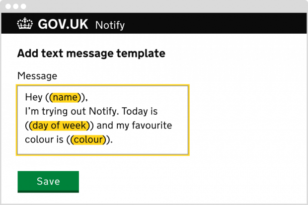 a dialogue box showing a message being written to a user 