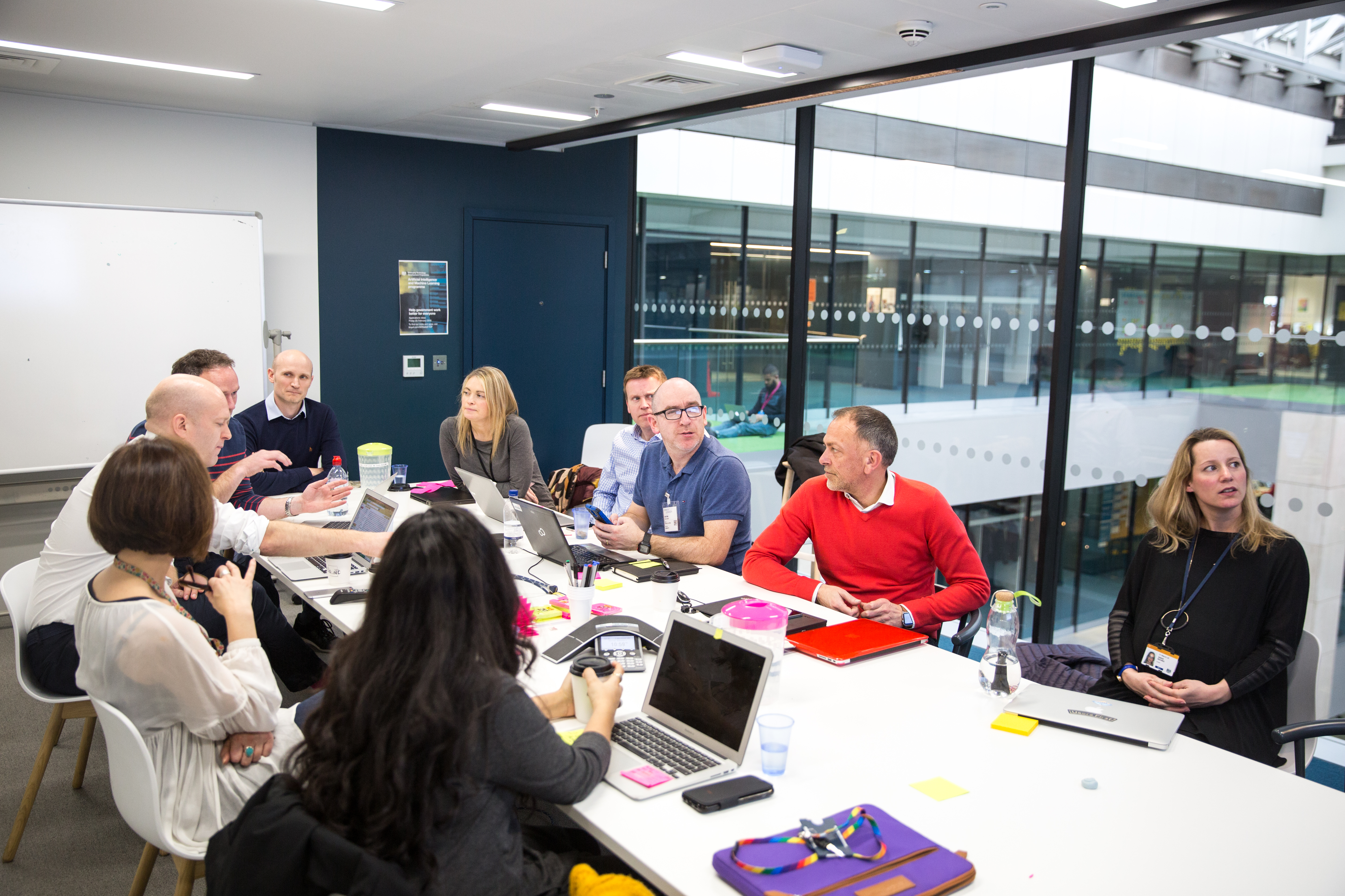 Photo of people from the Disclosure and Barring Service in a meeting with people from the Government Digital Service