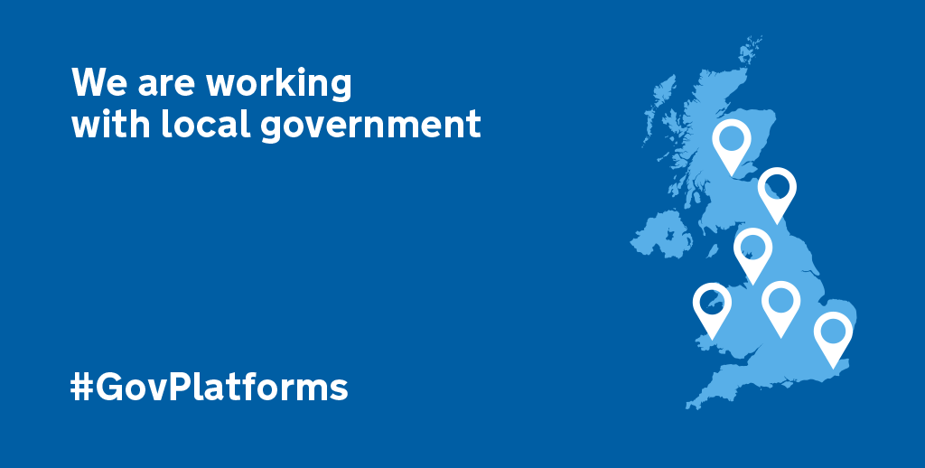 Map of UK showing regions in which there are local councils using GOV.UK Pay